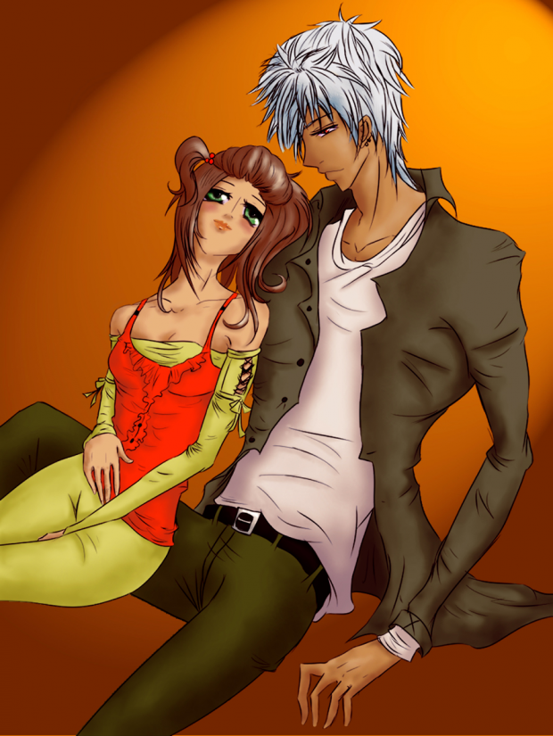 Couple Lineart Colored