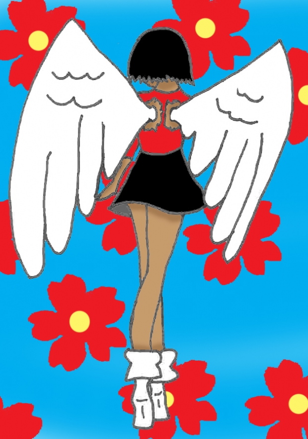 angel harpy walks alone