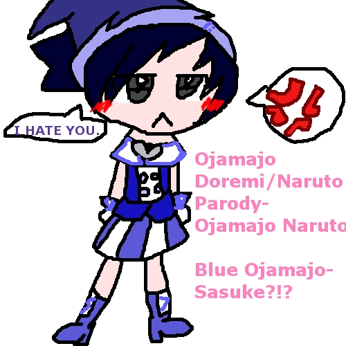 Ojamajo Doremi/Naruto Parody Sketch 1 - Blue Ojamajo