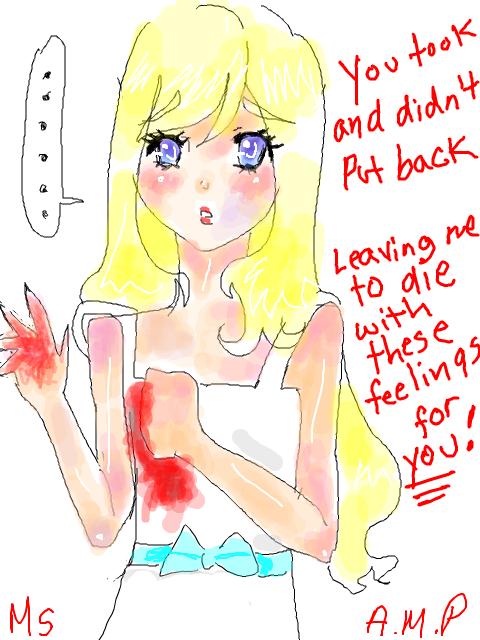 Bleeding cuz u took my heart