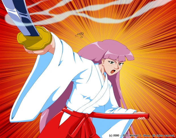 Miya Tamaki - battle ready.