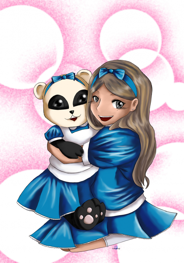 Alice and Panda in Wonderland