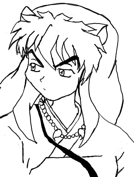 Inu Yasha line art