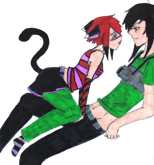 Emokinshi and Tatsuke in Memories.