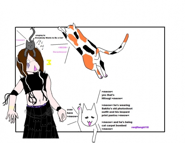 Hitsu-san v. Cat Carpet Bombers