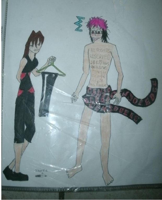 convienently placed ribbon for the win