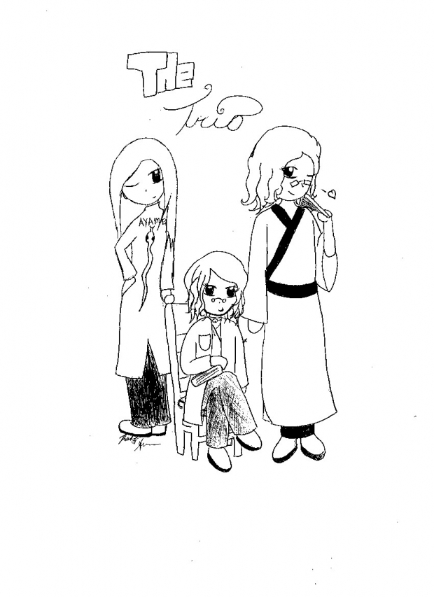 The trio- fangirl style