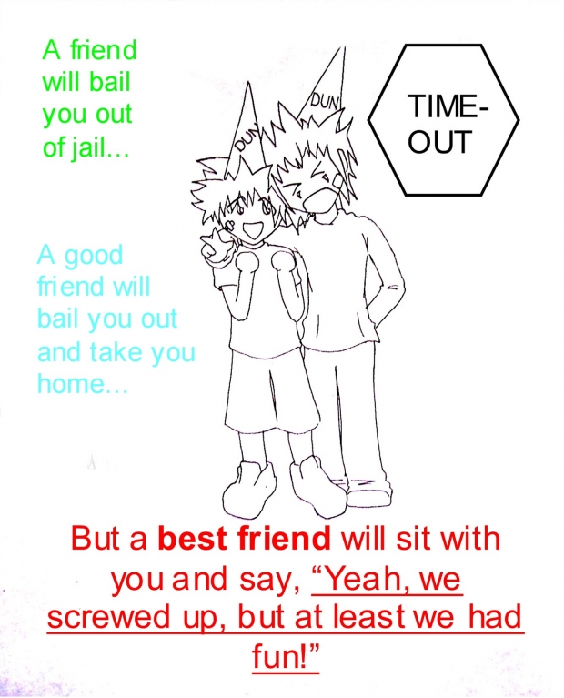 A friend, a good friend, and a Best Friend