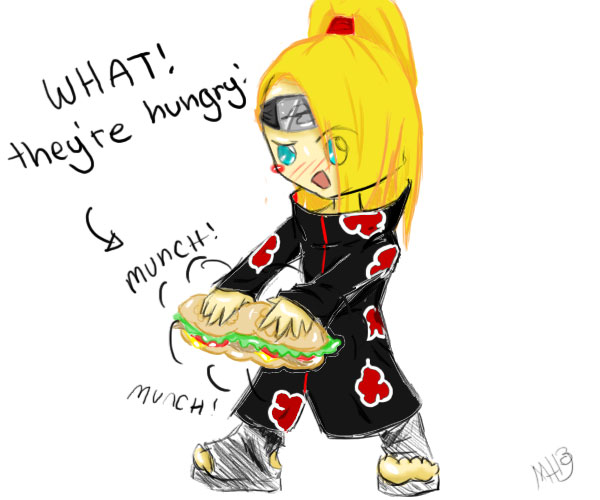 Deidara chibi! - for Doraemon2356