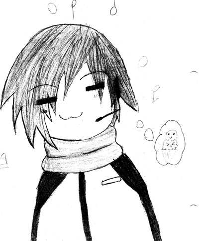 Vocaloid KAITO Pencil Sketch