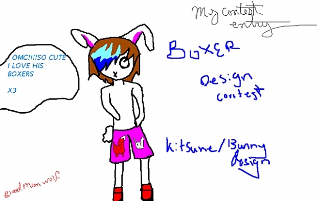 Meh Bunny boy in BOXERS!!! DUN DUN DUN!!!
