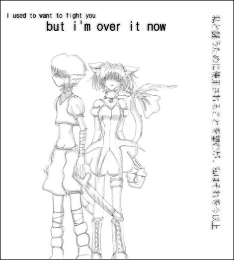 I wanted to fight you...