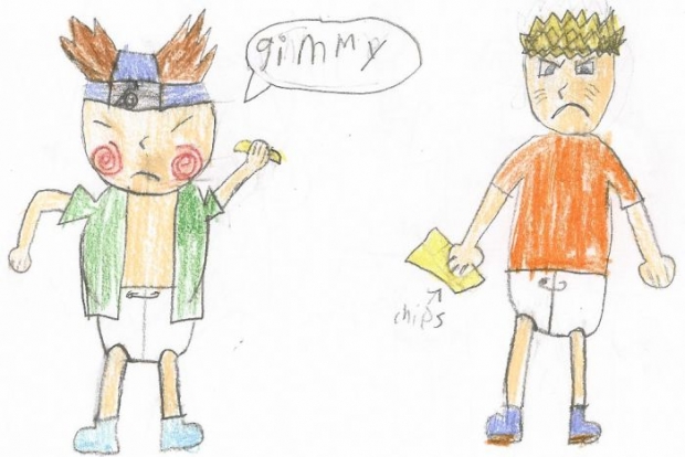 Baby Naruto And Choji