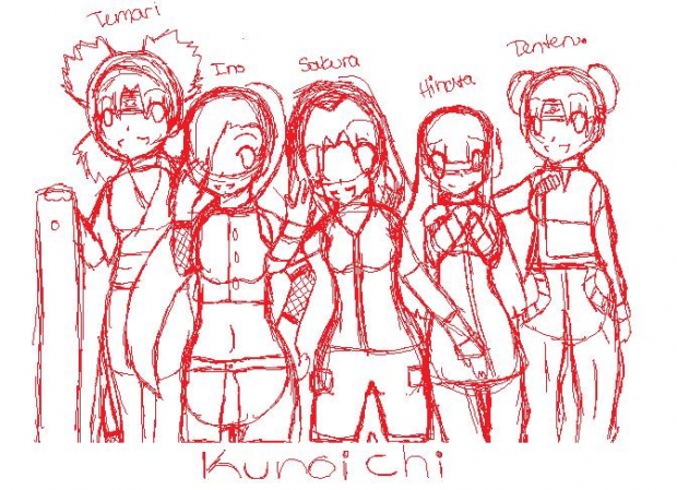 Girls of Naruto - sketch -