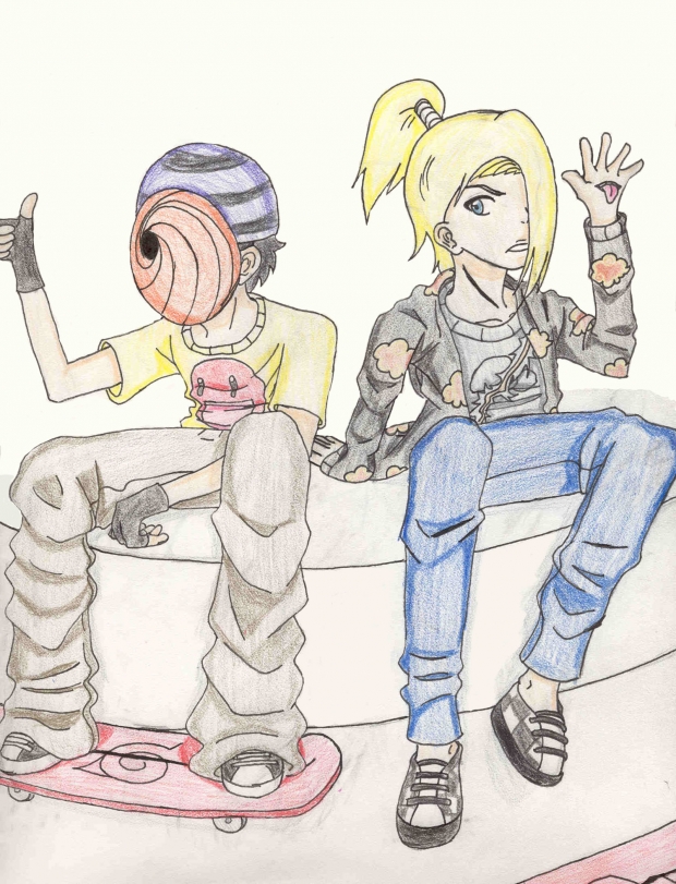 Tobi & Deidara: Sk8ter Boiz?
