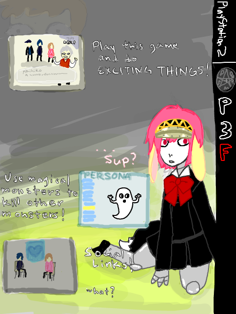 Persona 3 back cover