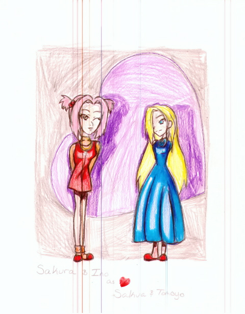 SakuIno Cosplay as SakuTomo