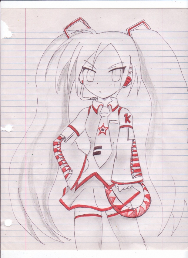 Vocaloid Kagami (uncolored)