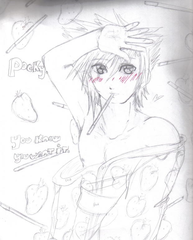 Cloud Strife Pocky Advertisement