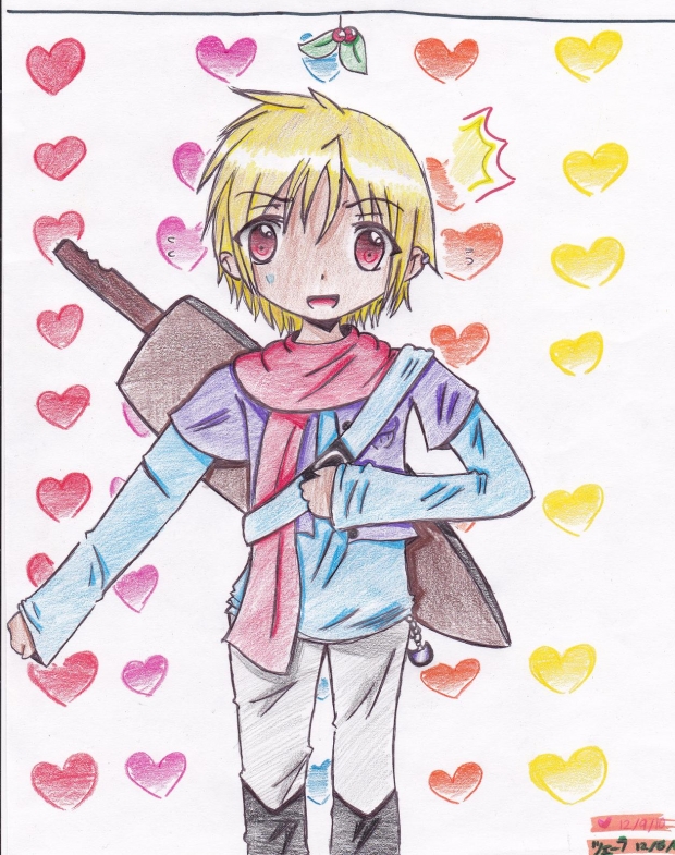 Look who's under the misletoe!!