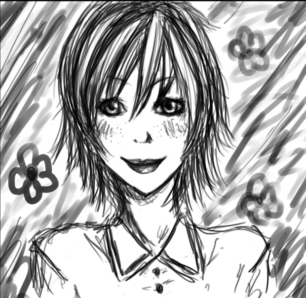 Quick Flowery Chick Sketchy