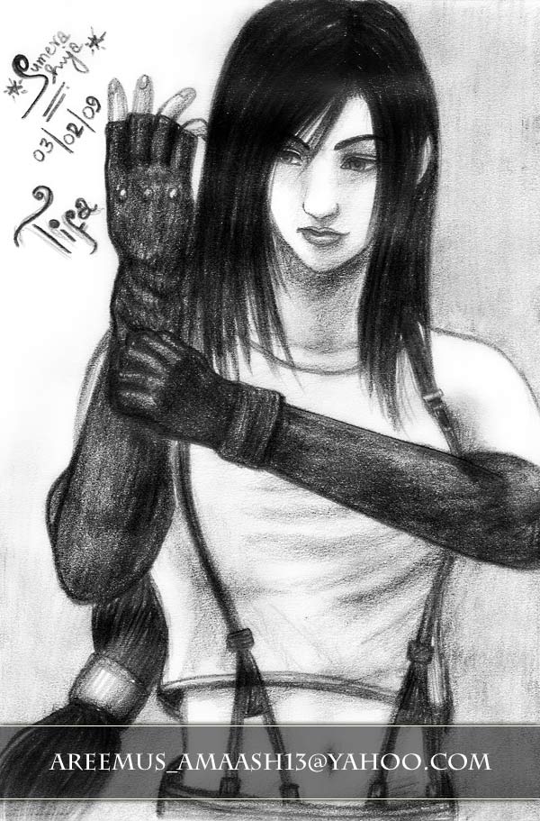 Tifa Lockhart Sketch by aree