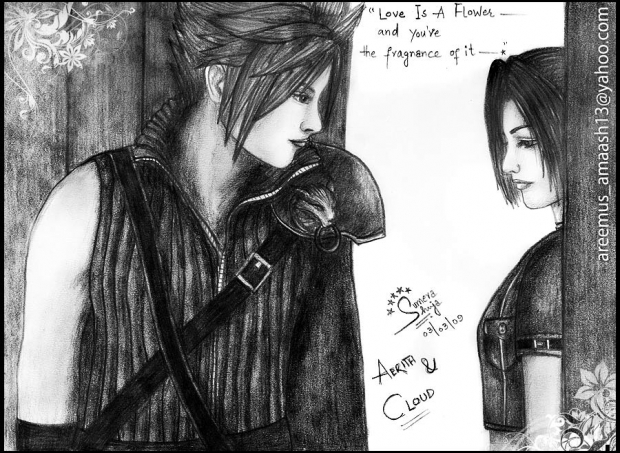 ~Cloud  and Aerith~  by ~Areemus~