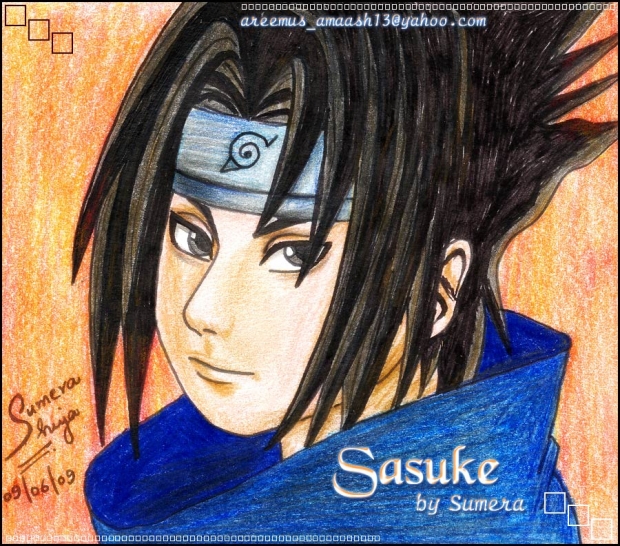 ~Sasuke with coloured Pencils~
