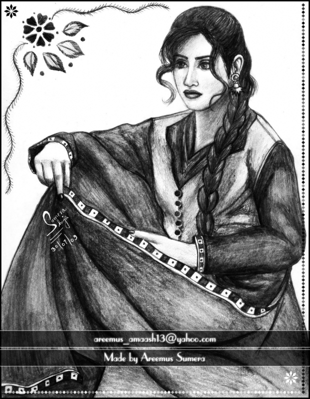 Girl with long hair...