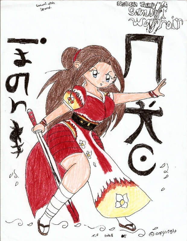 Sasumi's fighter stance