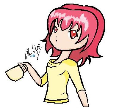 Ichigo Momomiya With Coffee/Tea Cup