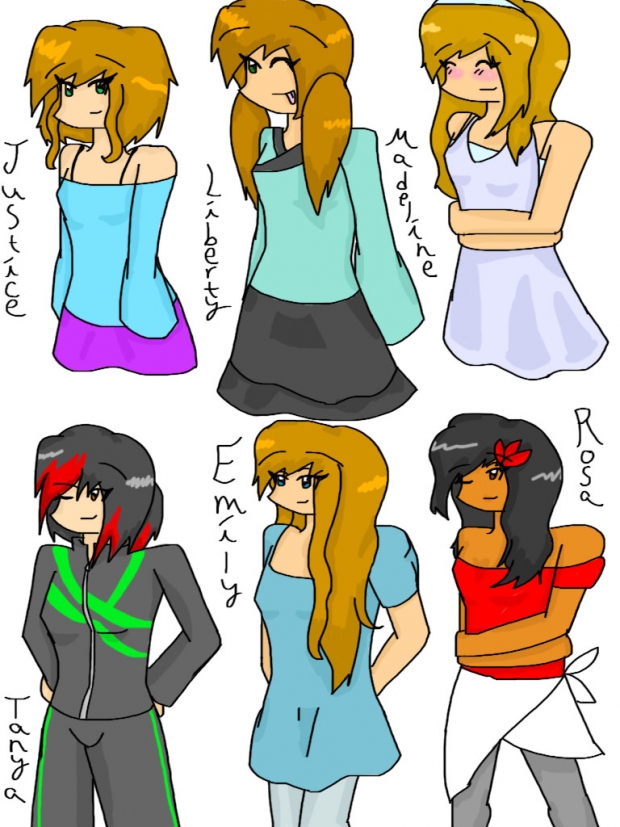 RH Female OCs Set 1