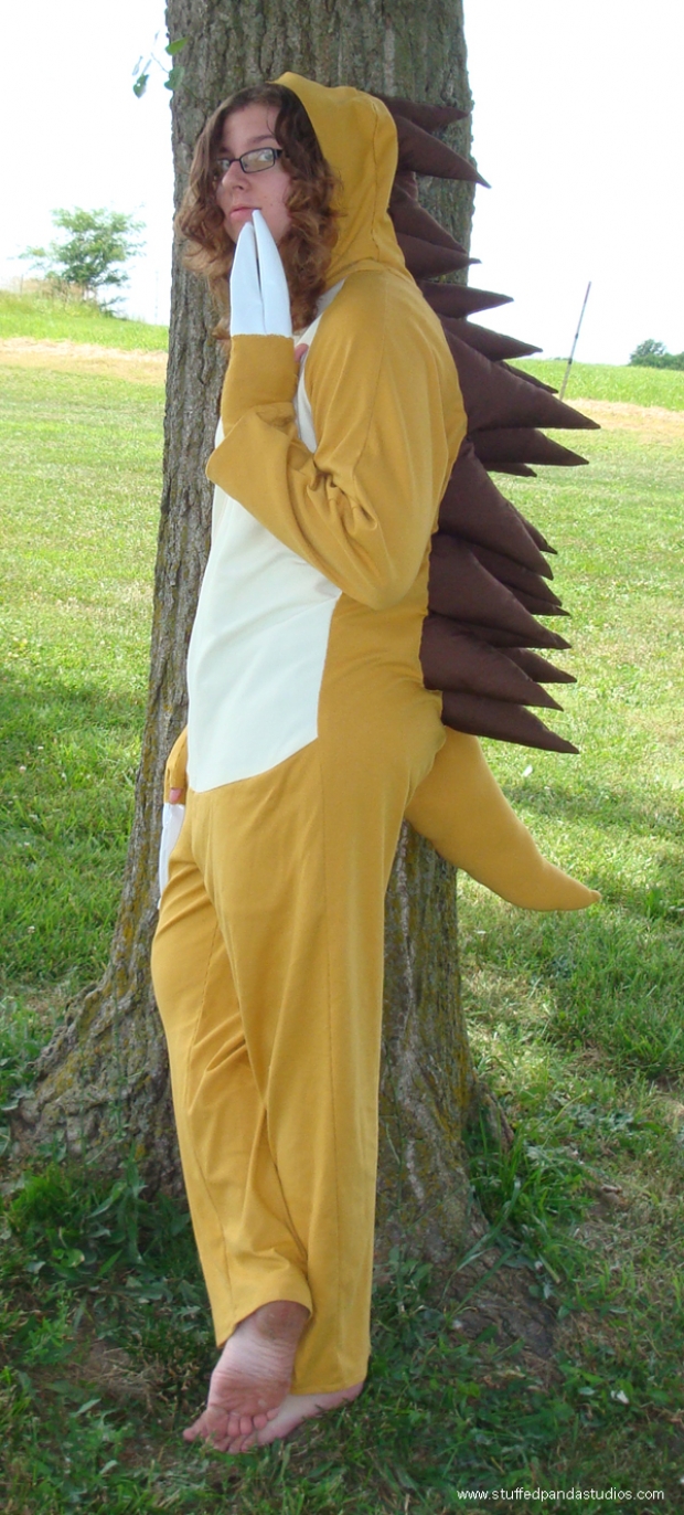 Sandslash zippered kigurumi