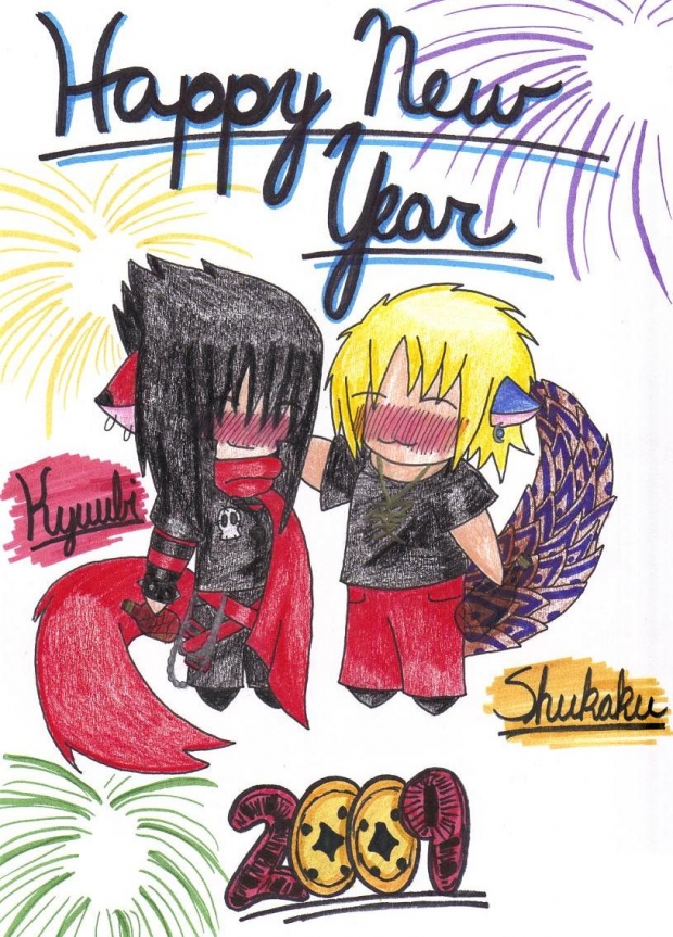 Happy New Year (Kyuubi and Shukaku)