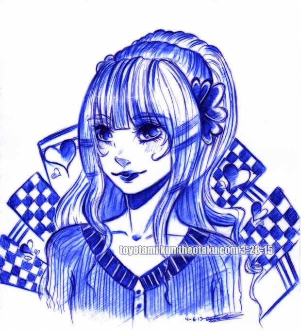 Checker Board and hearts.