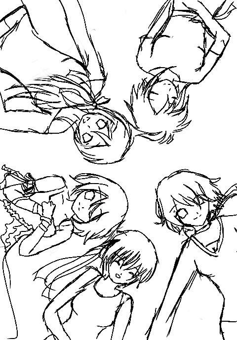 Dango team! Lineart~