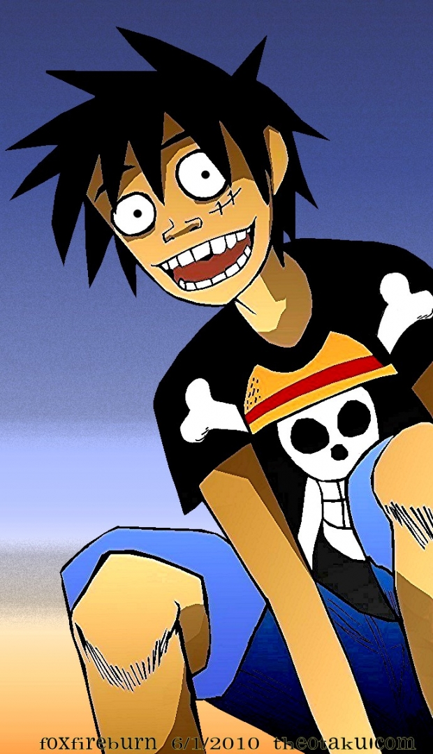 Luffy - Gorillaz Style