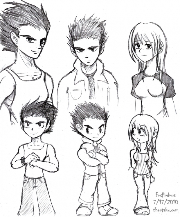 R,F, and M  + Chibis