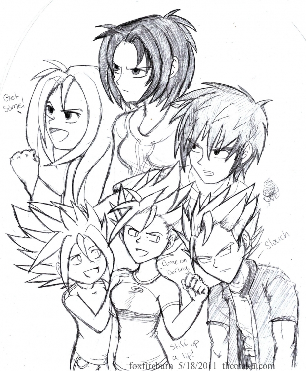 Jun, Kelly and Jin - sketch