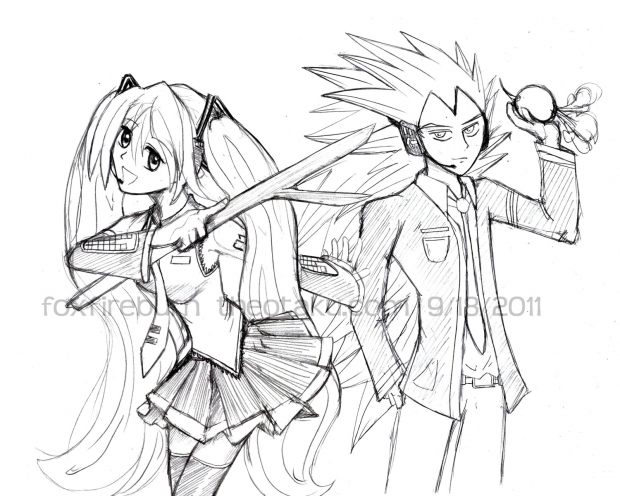 Roughs - Miku & Raditz