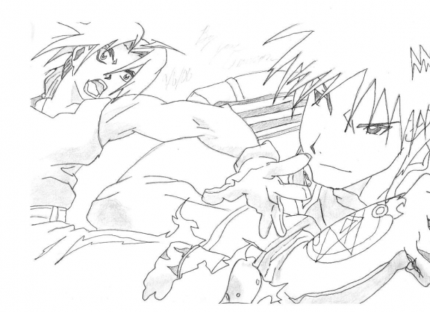 Roy Mustang & Edward Elric