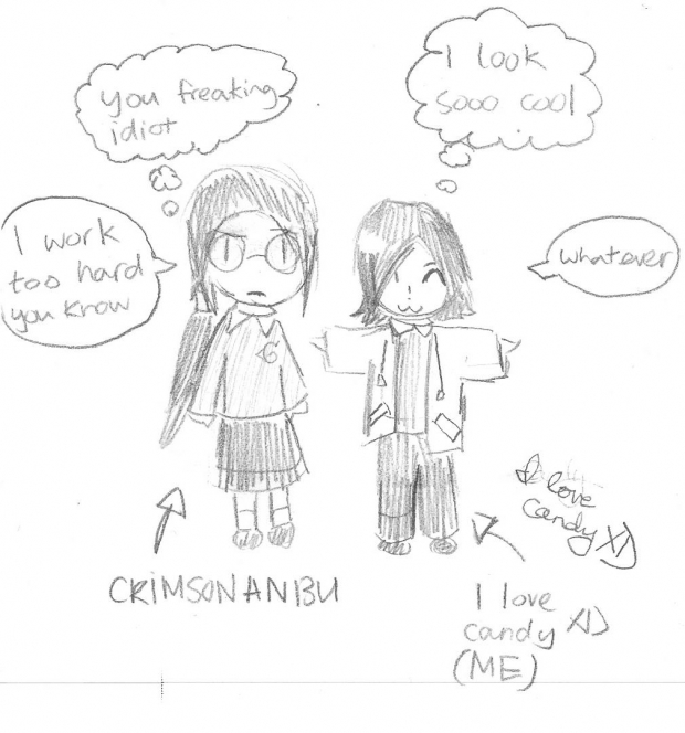 Me and CrimsonAnbu chibiness
