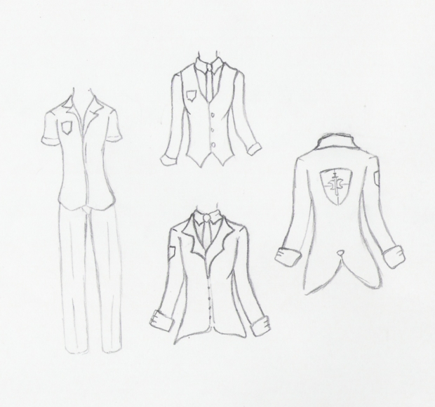 Hano Academy, Guys Uniforms(Rough)