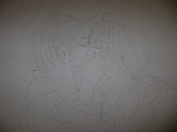 Captive Hearts--Lineart--Suzuka and Megumi <3