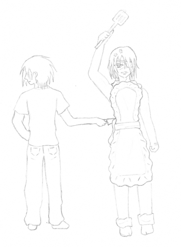 Rouen--"Doin the Dishes in STYLE" Sketch