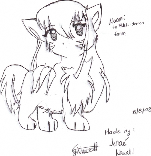 Naomi in Full Demon Form