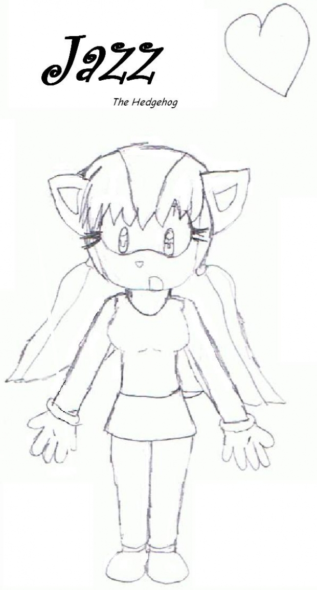 Jazz the Hegdehog (uncolored)