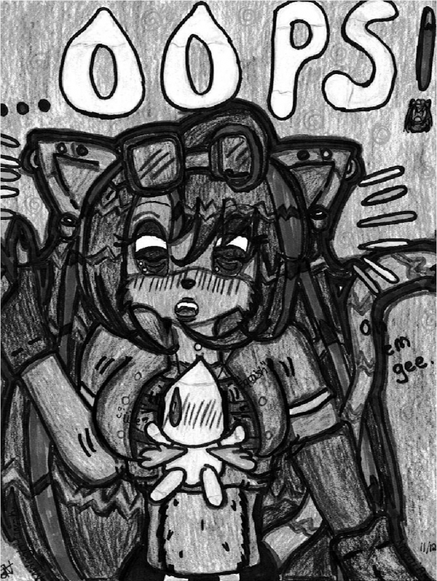 ...oops! (black and white)