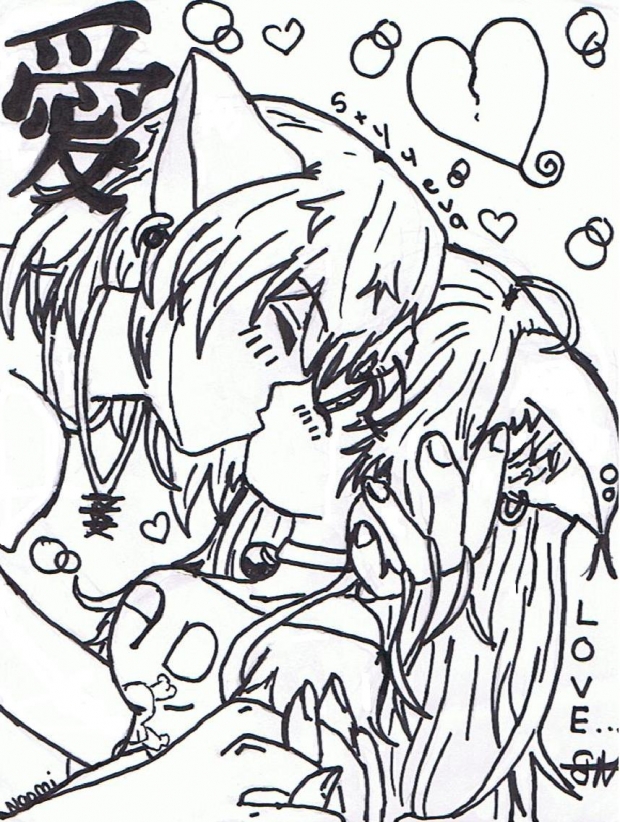 Shukaku + Yuri (uncolored)