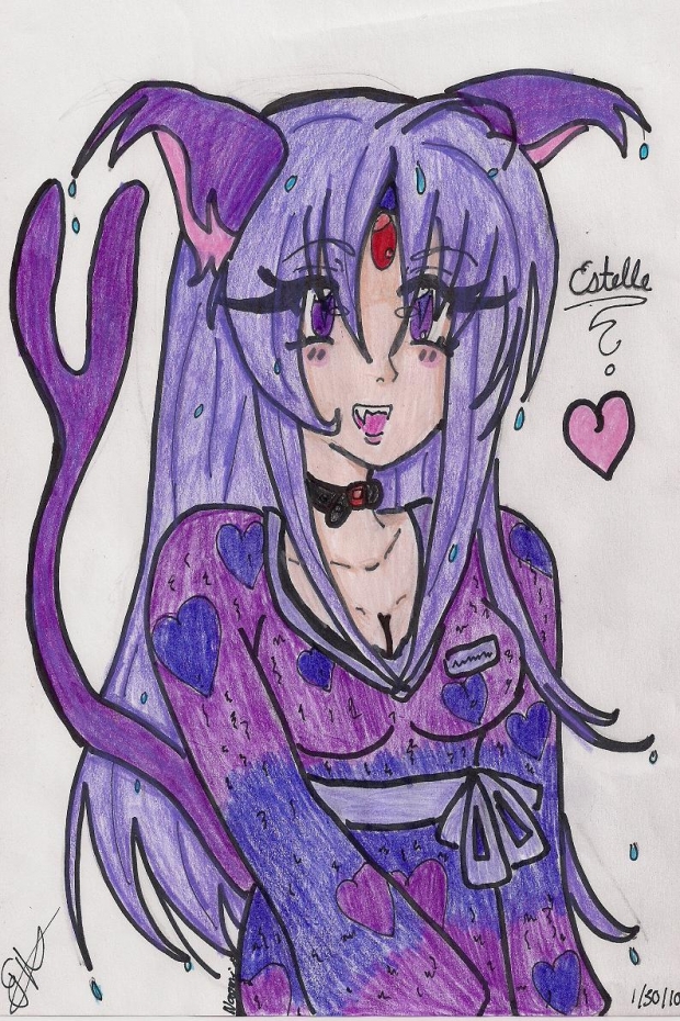 In her little fuzzy robe